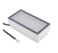 Empotrable de suelo para adoquines LED CUS para exterior IP67 angular 20 x 10cm