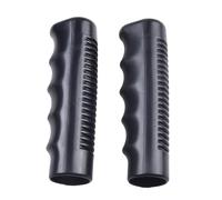 Empuñaduras de repuesto para carretilla, 25 mm, tamaño interior, fundas negras para carros y carros de mano, perfil antideslizante para obras de construcción, 125 mm de longitud (125 x 25 mm)