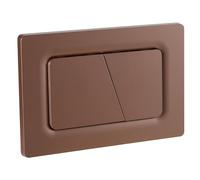 Empyreal Placa Actuador para Geberit Sigma 01,20,30 Bronce Mate | Panel Frontal Reemplazo Cisterna de Inodoro, Juego de Varillas de Descarga, Marco de Fijación, Descarga Doble