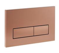 Empyreal placa actuador reemplazo panel frontal de cisterna de inodoro, con juego de varillas de descarga y marco de fijación, para Geberit Sigma 01,20,30, descarga doble(Bronce)