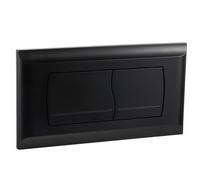 Empyreal Placa de Descarga para Cisterna de WC, Compatible con Geberit Twinline 30&UP130, Con el Kit de la Palanca de Descarga y Tornillos, Doble Función,340 x 185mm(Negro Mate)