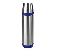Emsa 502472 Capitán con aislamiento, tapón de rosca, 500 ml, acero inoxidable / azul