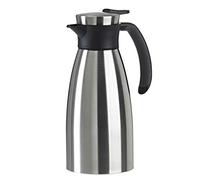 Emsa Termo 508932 – 1 litro, cierre rápido, agarre suave, acero inoxidable, negro