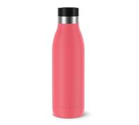Emsa Botella Bludrop Basic N31104 - 0,5 l, 100% hermética, cierre Quick-Press, coral