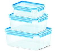 Emsa clip&close 3er set frischhaltedosen 1, 0 2, 3 3, 7 l