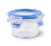 Emsa Envase hermético Clip & Close – Baby care, sin olores, Transparente/Azul 0,15 L