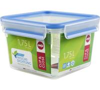 Emsa Conservador hermético de plástico Clip & Close 1,75 L Transparente/Azul – Baby Care, higiénico
