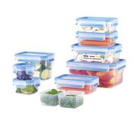Emsa Clip & Close Food Conservation, Set 9 Piezas, Recipientes Conservación Alimentos, A Prueba De Fugas, Higiénico, 0,15 L - 0,2 L - 2 x 0,55 L - 0,55 L - 1,0 L - 1,1 L - 2,2 L, N1061450