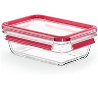 Emsa clip&close - hermético de cristal rectangular de polipropileno d