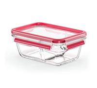 Emsa Clip&Close - Hermético de Cristal rectangular de polipropileno, higiénico, no retiene olores ni sabores, certificado "Baby Care", apto para congelador y microondas, apto para lavavajillas