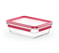 Emsa Clip&Close - Hermético de Cristal rectangular de polipropileno, higiénico, no retiene olores ni sabores, certificado "Baby Care", apto para congelador y microondas, apto para lavavajillas