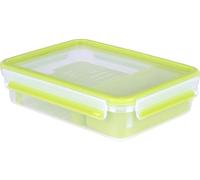 Emsa Brunchbox Clip&Go – Recipiente hermético de plástico con rejilla 2 alturas 22.5x16.3x5.8 cm