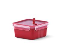 Emsa Clip&Micro - Caja de Alimentos (1,3 L, conservación, Junta Fresca, 100% Impermeable, Apta para microondas, sin Olor, sin BPA, Fabricada en Alemania, 30 años N1060400 de garantía