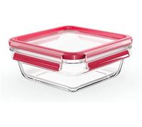 Emsa clipclose - hermético de cristal cuadrado de polipropileno, higi