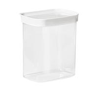 Emsa N11420 - Tarro de almacenamiento en seco, 1,6 L, formato vertical, rectangular, sistema de almacenamiento, 100% seguro, transparente