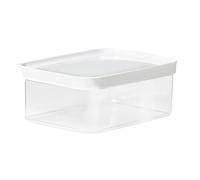 Emsa N11422 Optima - Caja de almacenamiento en seco (2 L, rectangular, 100% segura, higiénica, segura y eficiente en el espacio, sellado de frescura, sin BPA, diseño transparente, 2 L)