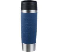 Emsa Vaso térmico N20221 Classic – 0,5 L acero inox., 6h/12h, 100% hermético, azul oscuro