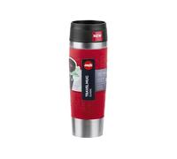 Emsa N20222 Travel Mug Classic - Vaso aislante (0,5 L, cierre de rosca cómodo, acero inoxidable, 6 horas de calor y 12 horas de frío, 100% hermético, apto para lavavajillas, apertura de 360°, color