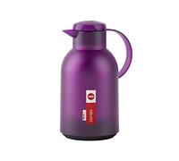 Emsa N40118 Samba - Jarra térmica (1,5 L, cierre Quick Press, 12 h caliente y 24 h, translúcido/berenjena