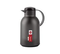Emsa N4011900 Samba - Jarra isotérmica (1,5 L, cierre rápido, 12 h calientes y 24 h frío), color negro translúcido