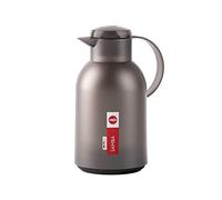 Emsa N4012200 Samba - Jarra isotérmica (1,5 L, cierre rápido, 12 horas calientes y 24 h frío), color gris translúcido