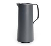 Emsa N41701 Motiva Jarra isotérmica, 1 litro, cierre Quick-Press, 12 h caliente, 24 h frío, matraz de cristal, fabricado en Alemania, diseño nórdico, antracita
