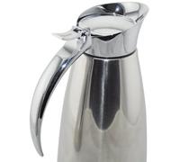 Emsa Jarra térmica Eleganza, acero inoxidable, apertura fácil, 12 h caliente/24 h frío, 1 l, gris