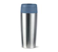 Emsa Travel Mug Eco N2024100 - Taza térmica (0,36 L, cierre de rosca, diseño ecológico, 100% hermético, mantiene las bebidas calientes durante 4 horas y 8 horas frías, apertura de 360°, acero