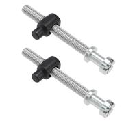 EMSea 2 tornillos de ajuste de motosierra M5 x 52 mm, tensor de ajuste de cadena compatible con Husqvarna compatible con Stihl