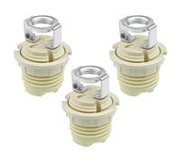 EMSea 3PCS Portalámparas G9 con Soporte Casquillo Halógeno de Cerámica Roscado G9 con Anillo Casquillo de Base de Bombilla Halógena G9 para Lámparas Halógenas LED CFL
