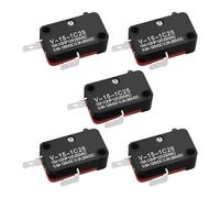 EMSea 5pcs Interruptores Límite Micro V-15-1C25 Interruptor Botón Instantáneo 2 Pines Microinterruptor de Acción Rápida SPDT Adecuado para Equipos Eléctricos Y Electrónicos