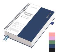 EMSHOI Cuaderno A4 con puntos, Bullet Dotted Journal, bloc de notas espiral 300 páginas/150 hojas, papel de 100 g/m², tapa dura de PVC, ideal para mujeres, hombres, oficina y escuela, 21,5 x 27,9 cm