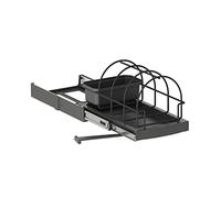 EMUCA - Bandeja para accesorios de cocina, fijación inferior y extracción manual, Plástico gris antracita, 1 un, 257x423x241, 8131623