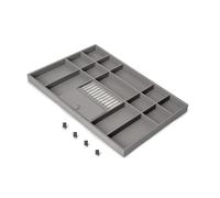 Emuca Cajón organizador Quartz 640 (M80) Titanio