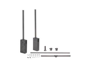 Emuca Colgador abatible Sway ancho regulable 830-1150mm Titanio