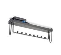 Emuca - Colgador extraíble para Armario, Plástico y Aluminio, Titanio