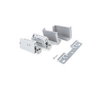 Emuca - Colgador para módulos altos de cocina, carga 70 Kg, Acero y plástico, Gris, 5 un.