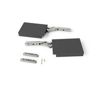 Emuca - Compás para puertas elevables Altius Lift, Fuerza 4000-9000 (extra high), Acero y plástico, Gris antracita