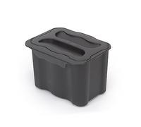 EMUCA - Contenedor de reciclaje auxiliar Recycle de 5 L para cocina, Plástico gris antracita, 1 un