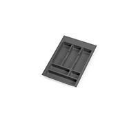 EMUCA - Cubertero organizador cajón cocina, 336×482 mm, M40, gris antracita