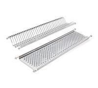 EMUCA Escurridor de Platos y Vasos para Muebles de Cocina de 100 cm de ancho, anchura interior módulo 935-970 mm, Acero Inoxidable