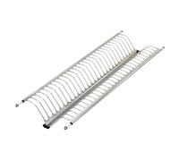EMUCA Escurridor de Platos y Vasos para Muebles de Cocina de 80 cm de ancho, anchura interior módulo 735-770 mm, Acero Inoxidable
