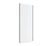 EMUCA - Espejo extraíble para Interior de Armario, Espejo orientable Interior Mueble, 340 x 1000 mm, Pintado Color Gris Piedra