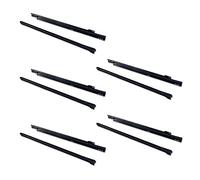 EMUCA - Guías correderas para cajones 600mm con extracción Parcial Color Negro, Lote de 5 guías para cajones