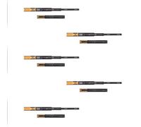 Emuca – Guías laterales cajón 45x350 mm rodamiento bolas extracción total cierre suave pack 5 negro
