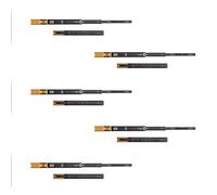 Emuca - Guías laterales para cajones con rodamiento de bolas 45mmx450mm, pack de 5 juegos de guías de extracción total con cierre suave, negro