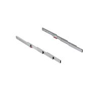 Emuca Guías para mesa extensible Lunch+39, Aluminio, Anodizado inox