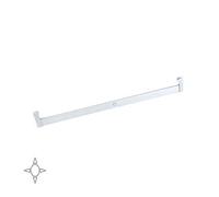 EMUCA - Iluminación para Armario o vestidor, Barra de Armario con luz LED 4W-12V DC y Detector de Movimiento, Aluminio anodizado Mate, L 708-858mm