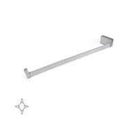 Emuca Barra LED para armario recargable con detector de movimiento, Aluminio anodizado L 558-708mm