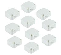 Emuca - Interruptor de contacto para puerta de mueble 2 posiciones ON-OFF, Blanco, Set de 10 piezas